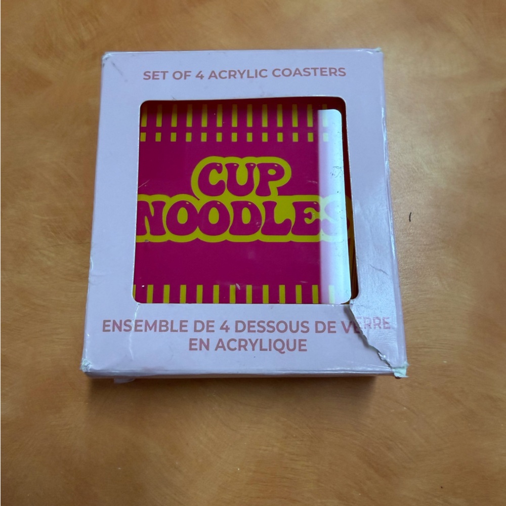 Cup of Noodles Acrylic Coasters Set